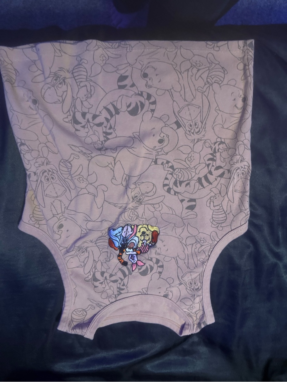 Pink Winnie the Pooh Printed Kids One-Piece